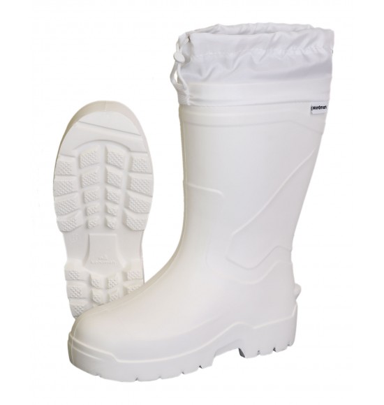 Сапоги из ЭВА с манжетой, МБС КЩС, утепленные, белые (5-1024-W03) Сапоги из ЭВА с манжетой, МБС КЩС, утепленные, белые (5-1024-W03)