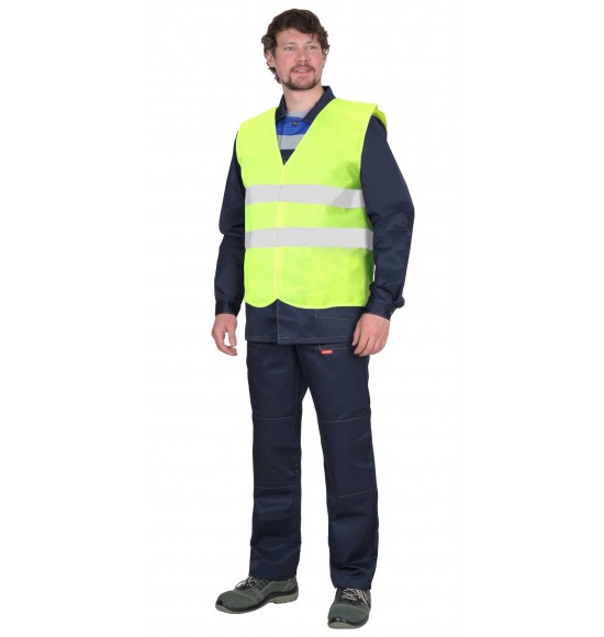 Жилет сигнальный SIRIUS класс 1, 2 СОП (трик.100 гр/м2) лимонный