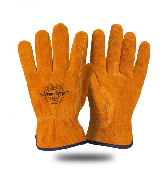 Перчатки цельноспилковые УРАЛ Safeprotect желтые р.10,5  (х12х120)