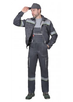 Костюм СИРИУС-ТИТАН куртка, п/к серый со св.серым и СОП и лимонным кантом Костюм СИРИУС-ТИТАН куртка, п/к серый со св.серым и СОП и лимонным кантом