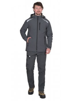 Куртка СИРИУС-СПЕЙС софтшелл т.серая