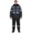 Костюм СИРИУС-ТЕРМИНАЛ зимний, куртка, п/к, черный с темно-серым и СОП