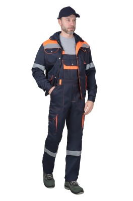 Костюм СИРИУС-ТИТАН куртка, п/к синий с оранжевым и СОП Костюм СИРИУС-ТИТАН куртка, п/к синий с оранжевым и СОП