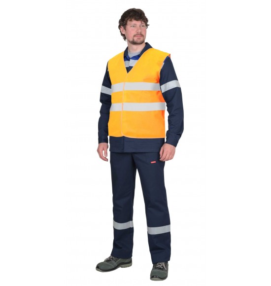 Жилет сигнальный SIRIUS класс 1, 2 СОП (трик.100 гр/м2) оранжевый