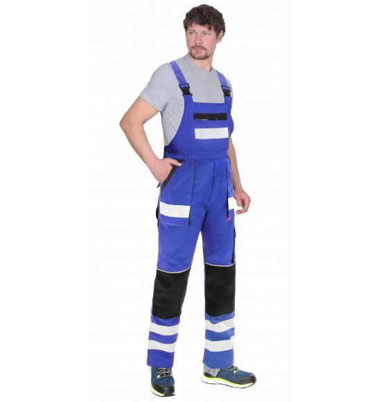 Полукомбинезон СИРИУС-ТРЭКС васильковый с черным, СОП