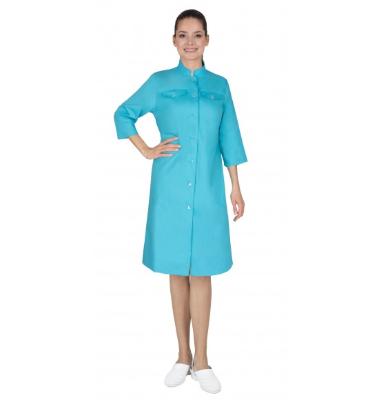 Халат СИРИУС-ВАСИЛИСА женский светло-бирюзовый