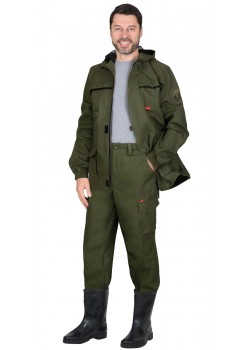 Костюм СИРИУС-ГЕО куртка длинная, брюки (п-но палаточн.) хаки
