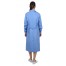 Халат женский с рельефами голубой СТ