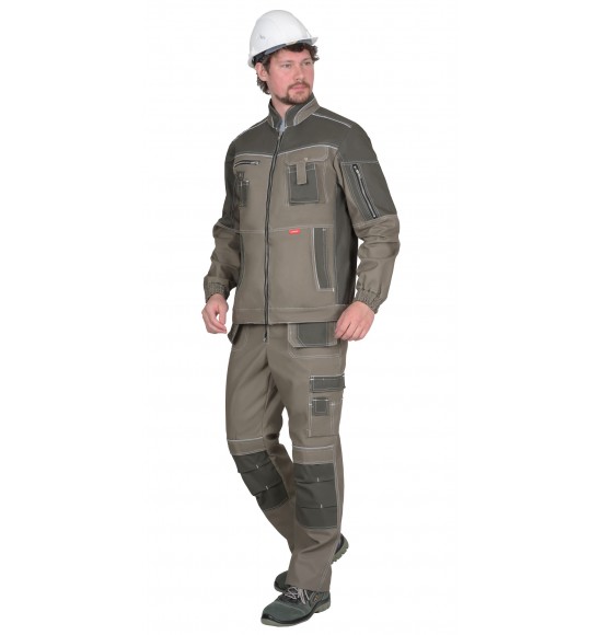 Куртка СИРИУС-ТОКИО т. песочный с хаки  100%х/б пл. 265 г/кв.м