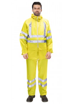 Костюм влагозащитный сигнальный с СОП SIRIUS Профи (225 гр/м2) лимонный (ЧЗ) Костюм влагозащитный сигнальный с СОП SIRIUS Профи (225 гр/м2) лимонный (ЧЗ)