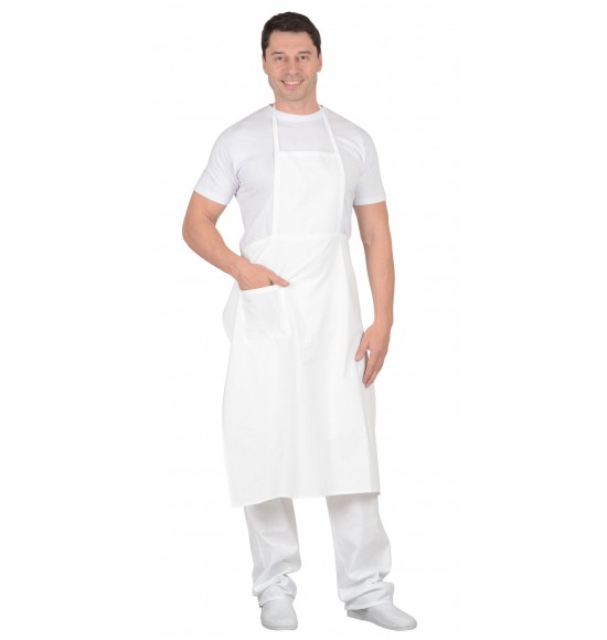 Фартук повара с грудкой (бязь) белый