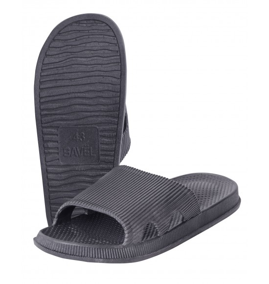 Тапочки СИРИУС-ФОТОН из вспененного ПВХ, темно-серые