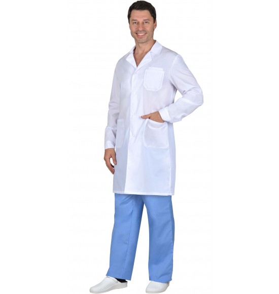 Халат СИРИУС-ГЛАВВРАЧ мужской белый
