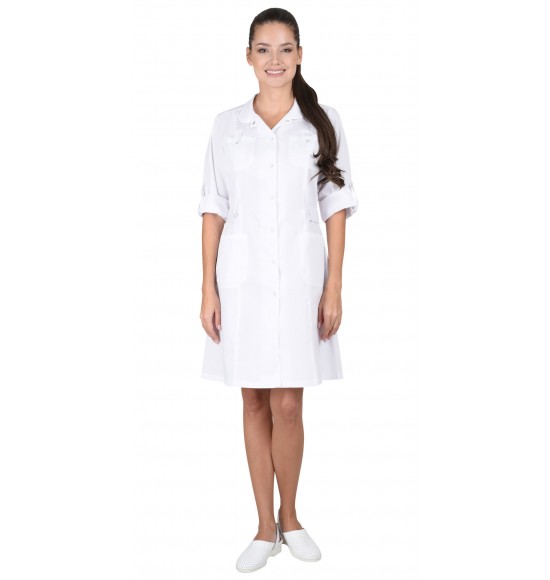 Халат СИРИУС-ГЛЭМ женский белый