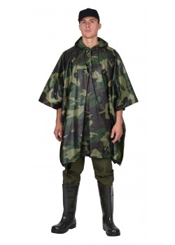 Пончо влагозащитное SIRIUS Стандарт (210 гр/м2) КМФ зеленый Пончо влагозащитное SIRIUS Стандарт (210 гр/м2) КМФ зеленый