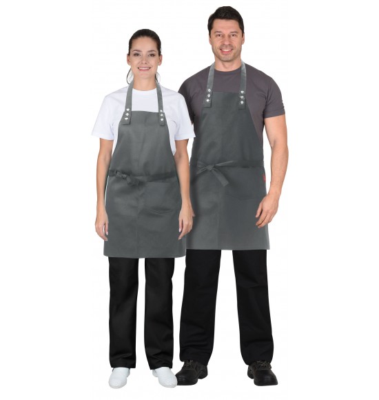 Фартук СИРИУС-БАРИСТА т.серый