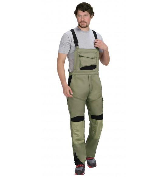 Полукомбинезон СИРИУС-ЦИТРИН светло-оливковый с черным