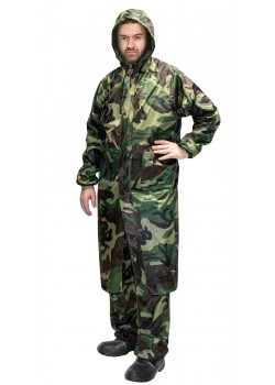 Плащ влагозащитный SIRIUS Стандарт (210 гр/м2) КМФ зеленый (ЧЗ) Плащ влагозащитный SIRIUS Стандарт (210 гр/м2) КМФ зеленый (ЧЗ)