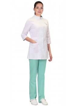 Костюм СИРИУС-ВЕРОНА женский белый с мятным