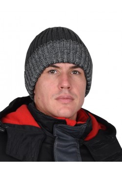 Шапка темно-серая с СВ-элементами СИРИУС Юка, с утеплителем Тинсулейт (х12х60)