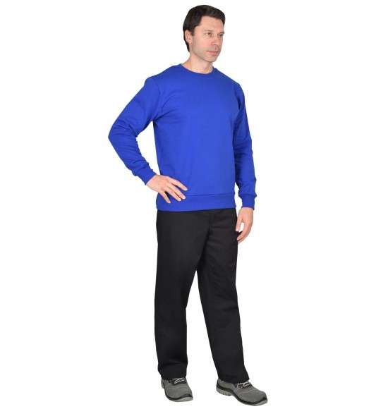 Толстовка васильковая с поясом (футер 240 г/м2) (х40)